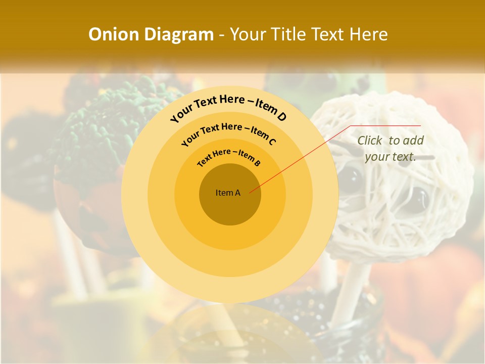 A Group Of Halloween Cake Pops With Faces On Them PowerPoint Template