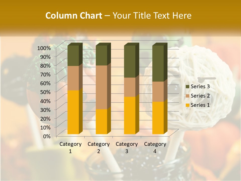 A Group Of Halloween Cake Pops With Faces On Them PowerPoint Template