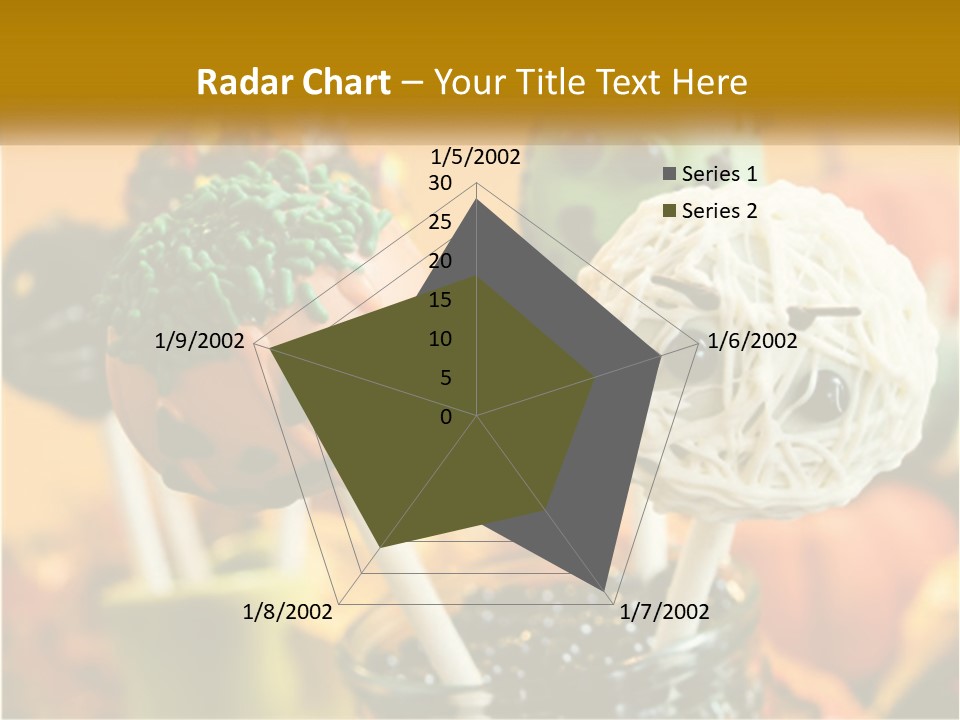 A Group Of Halloween Cake Pops With Faces On Them PowerPoint Template