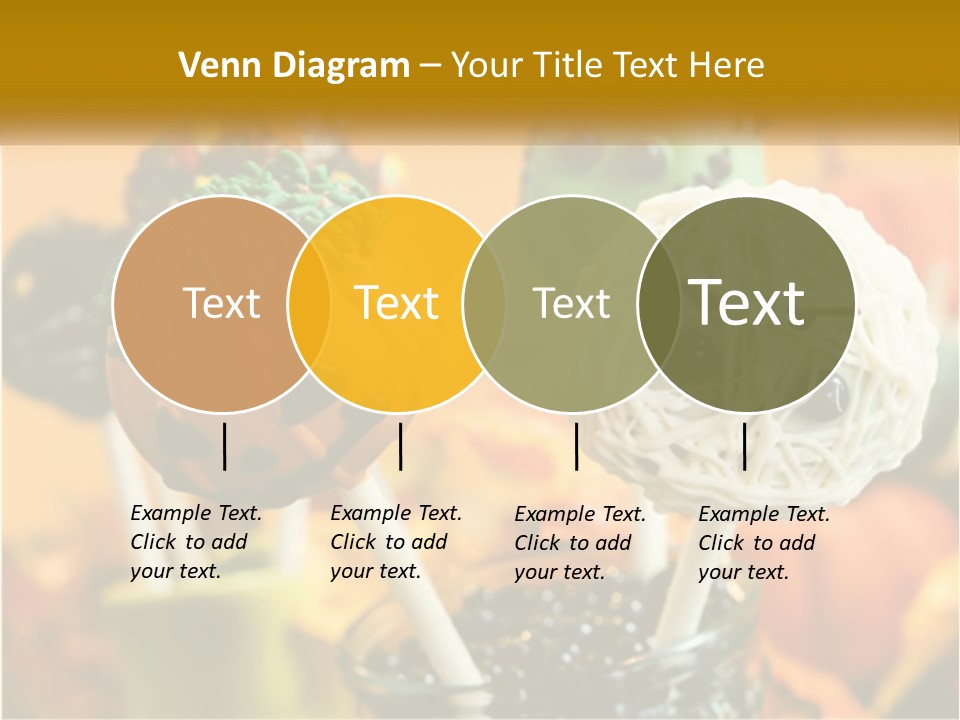A Group Of Halloween Cake Pops With Faces On Them PowerPoint Template