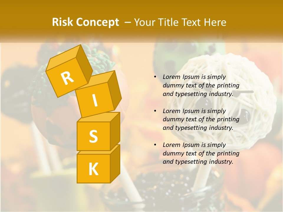 A Group Of Halloween Cake Pops With Faces On Them PowerPoint Template