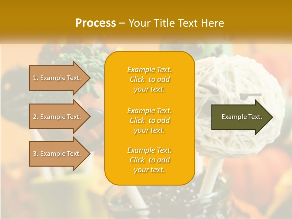 A Group Of Halloween Cake Pops With Faces On Them PowerPoint Template