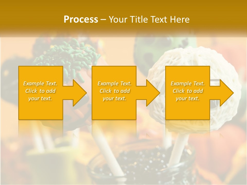 A Group Of Halloween Cake Pops With Faces On Them PowerPoint Template