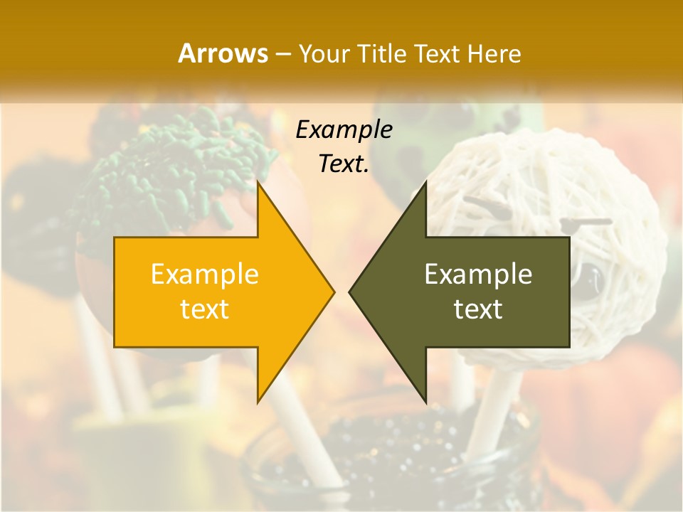 A Group Of Halloween Cake Pops With Faces On Them PowerPoint Template
