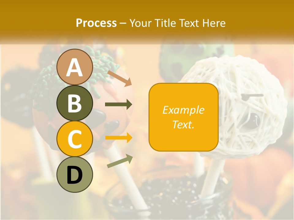 A Group Of Halloween Cake Pops With Faces On Them PowerPoint Template
