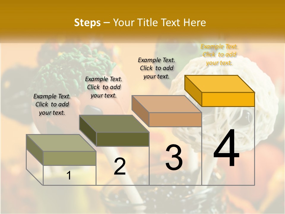 A Group Of Halloween Cake Pops With Faces On Them PowerPoint Template