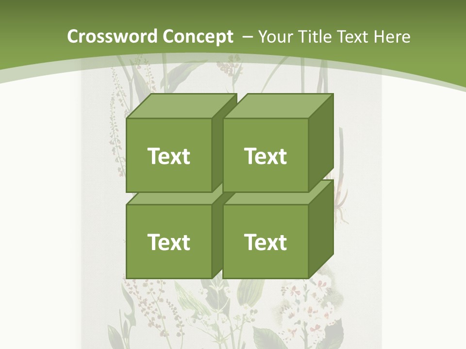 A Bunch Of Plants That Are On A White Surface PowerPoint Template