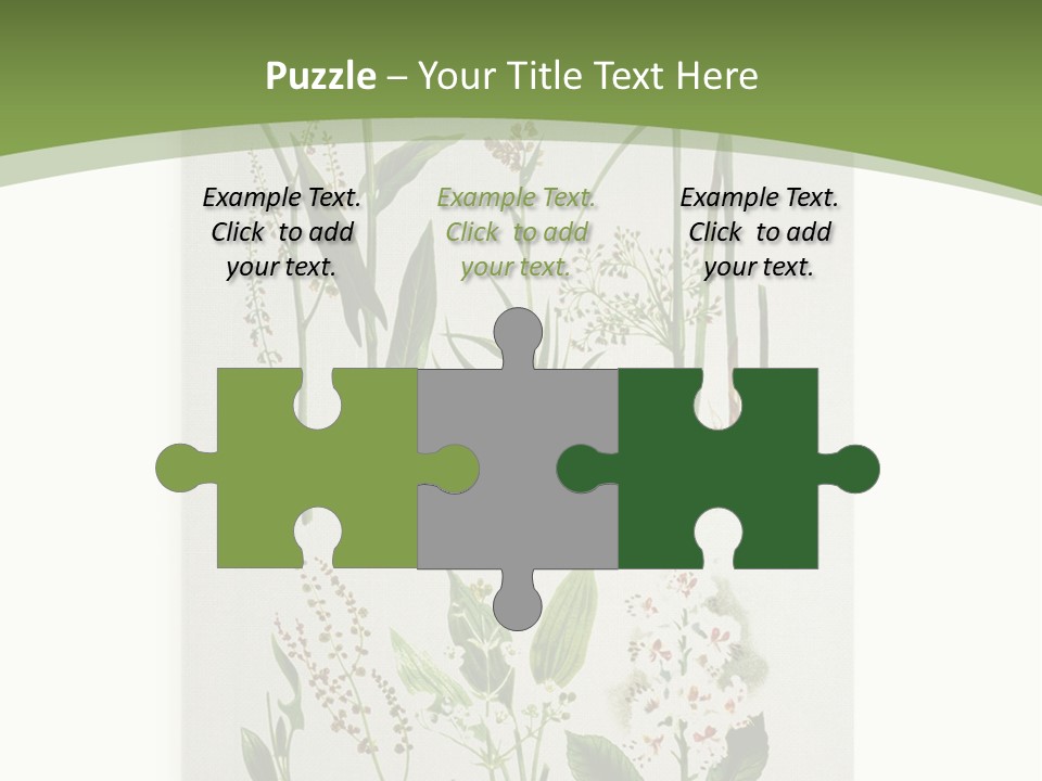 A Bunch Of Plants That Are On A White Surface PowerPoint Template