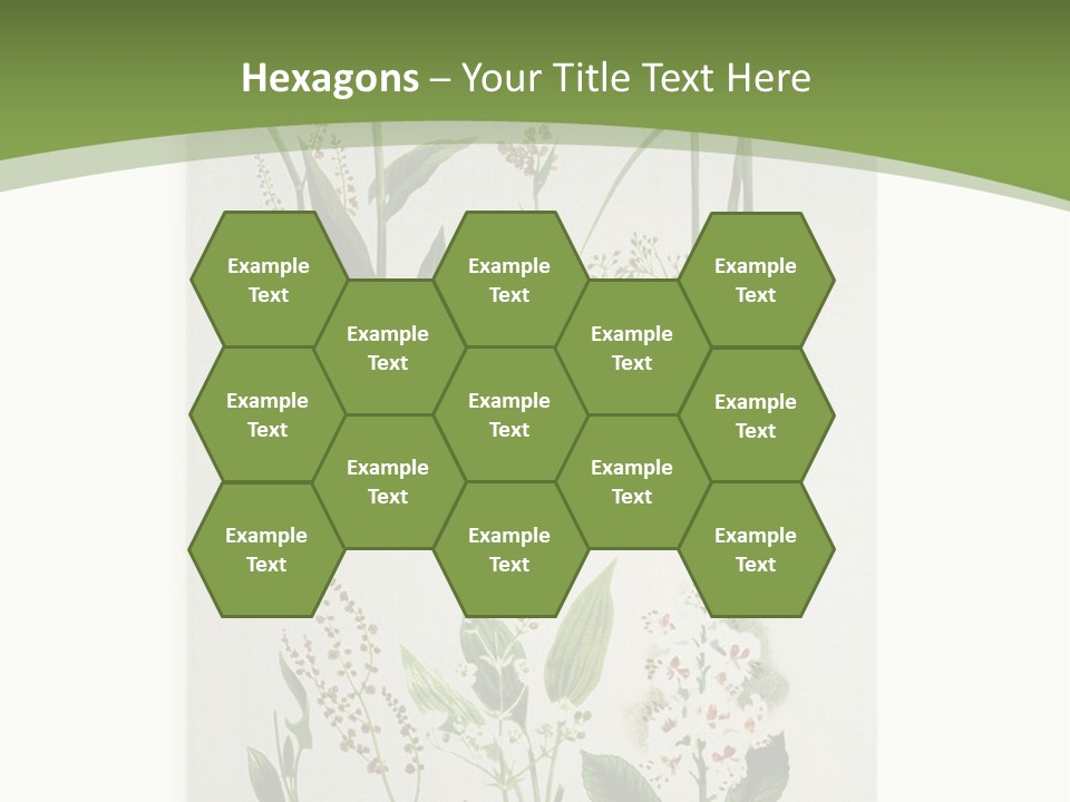 A Bunch Of Plants That Are On A White Surface PowerPoint Template
