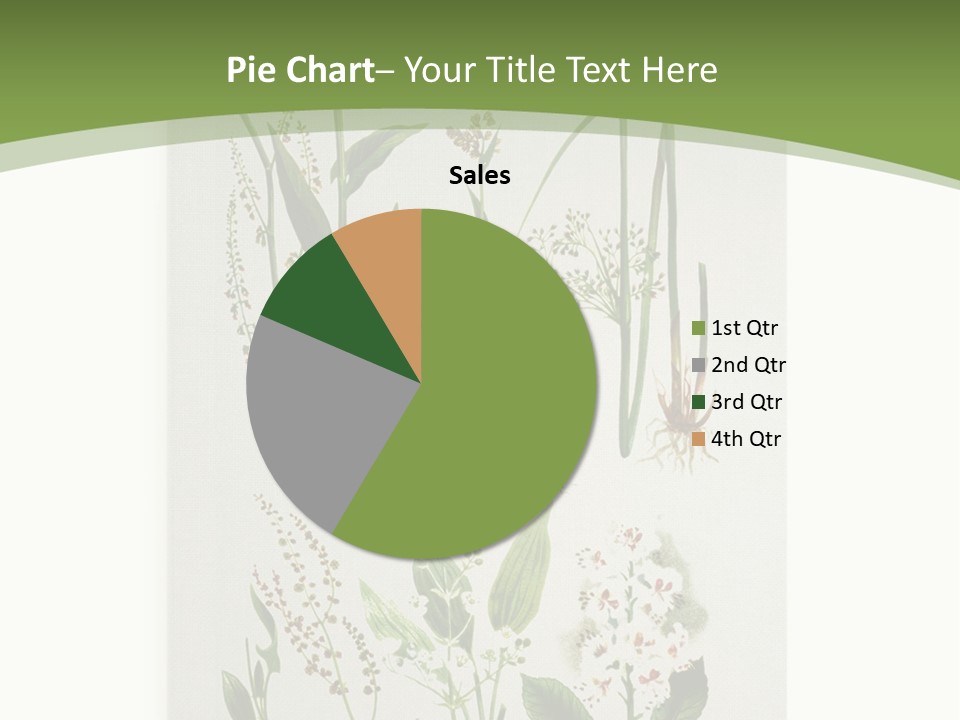 A Bunch Of Plants That Are On A White Surface PowerPoint Template