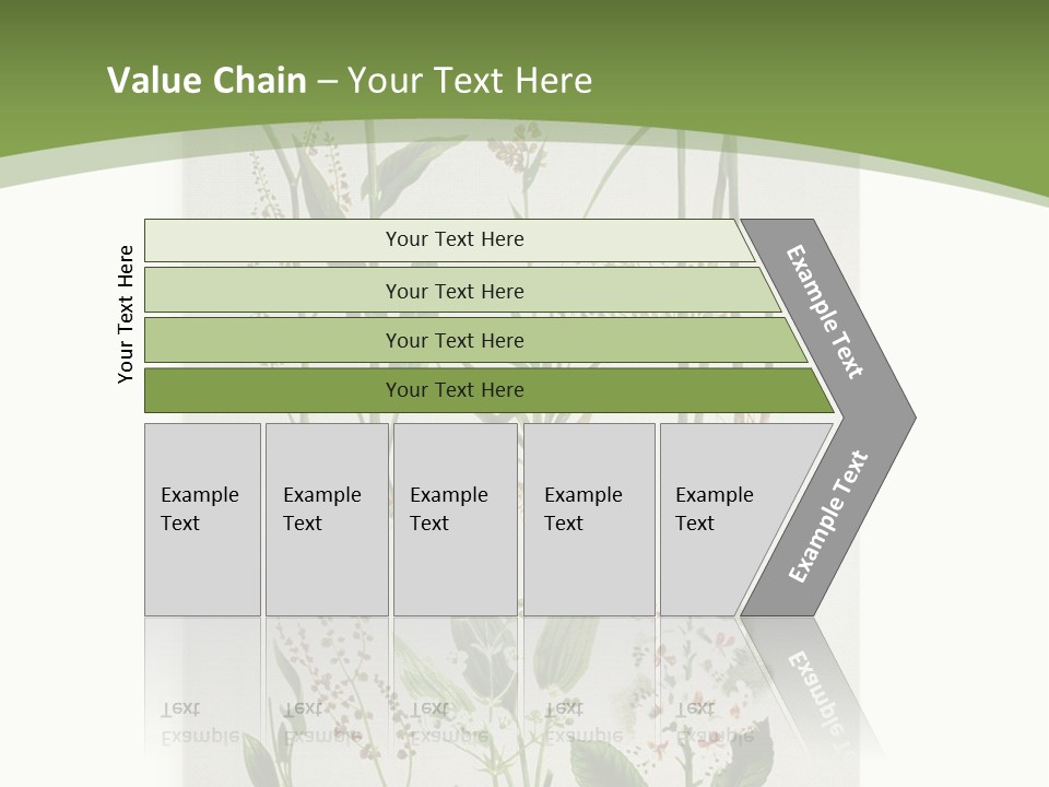 A Bunch Of Plants That Are On A White Surface PowerPoint Template