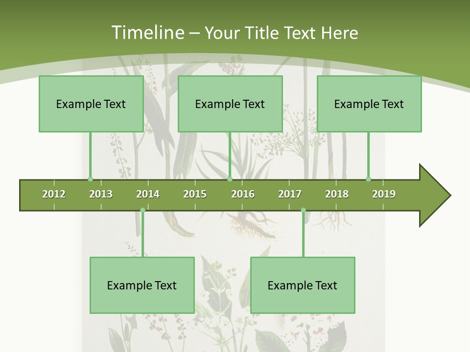 A Bunch Of Plants That Are On A White Surface PowerPoint Template