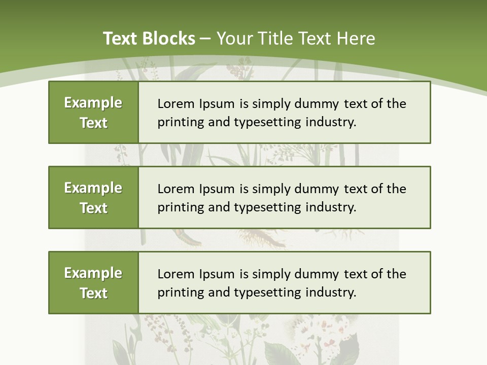 A Bunch Of Plants That Are On A White Surface PowerPoint Template