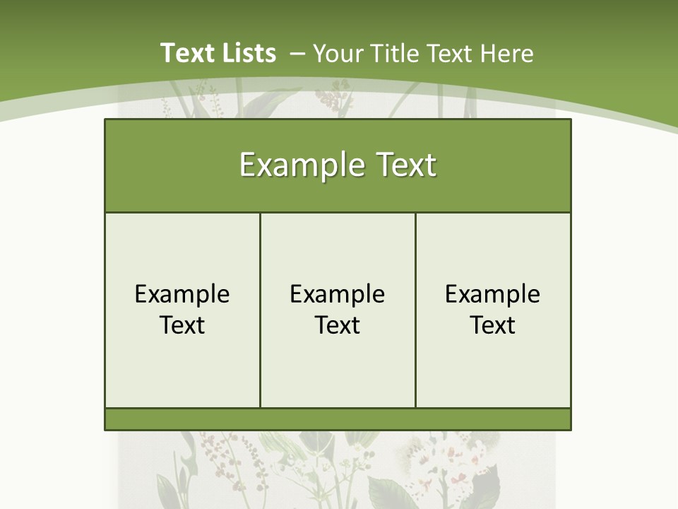 A Bunch Of Plants That Are On A White Surface PowerPoint Template