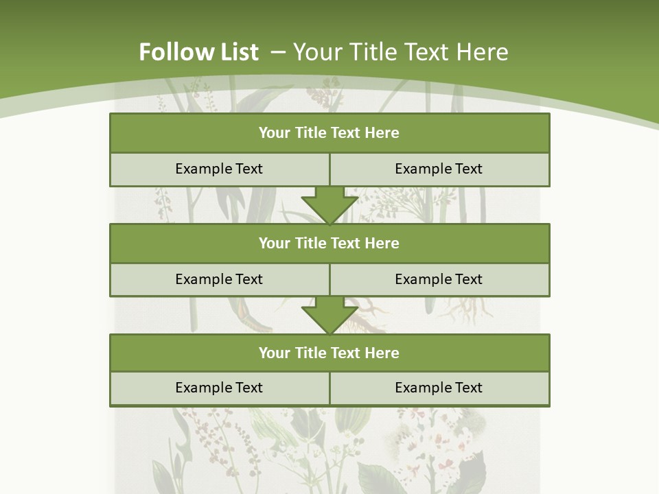 A Bunch Of Plants That Are On A White Surface PowerPoint Template