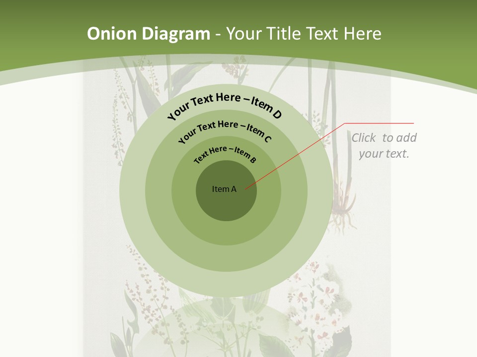 A Bunch Of Plants That Are On A White Surface PowerPoint Template