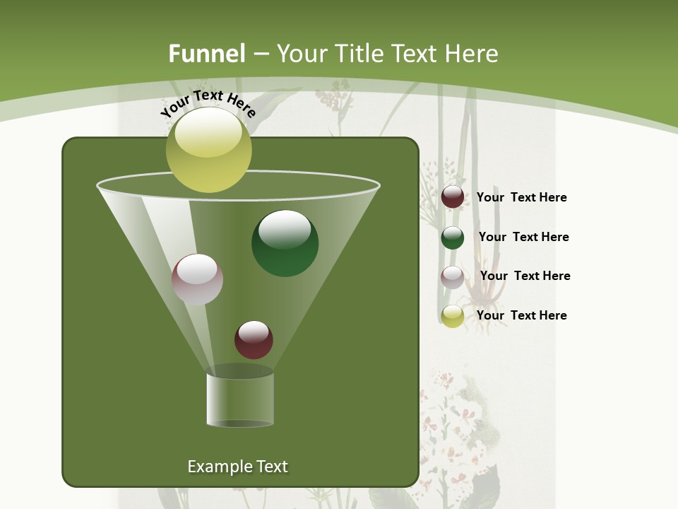 A Bunch Of Plants That Are On A White Surface PowerPoint Template