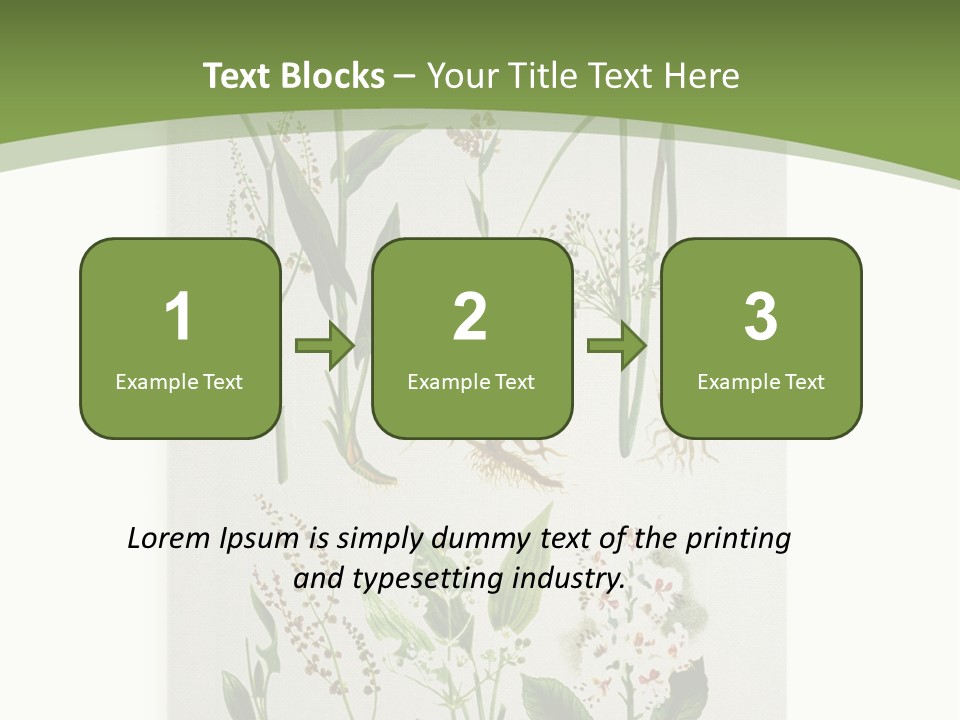 A Bunch Of Plants That Are On A White Surface PowerPoint Template