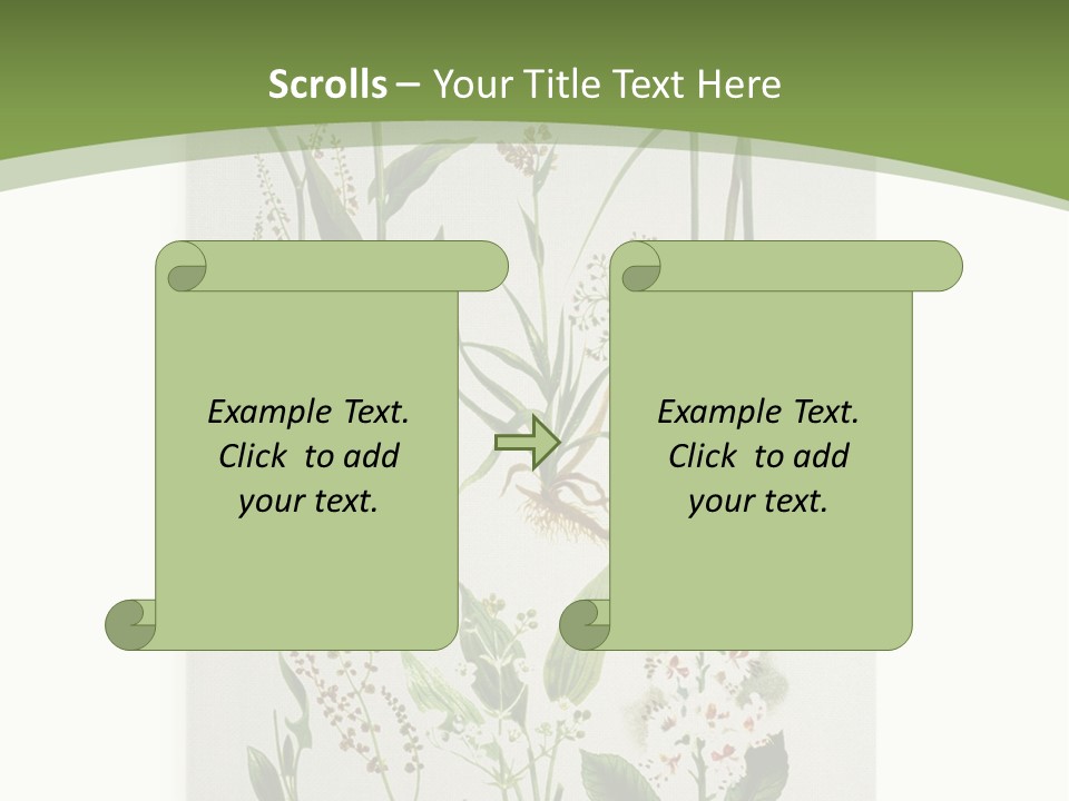 A Bunch Of Plants That Are On A White Surface PowerPoint Template