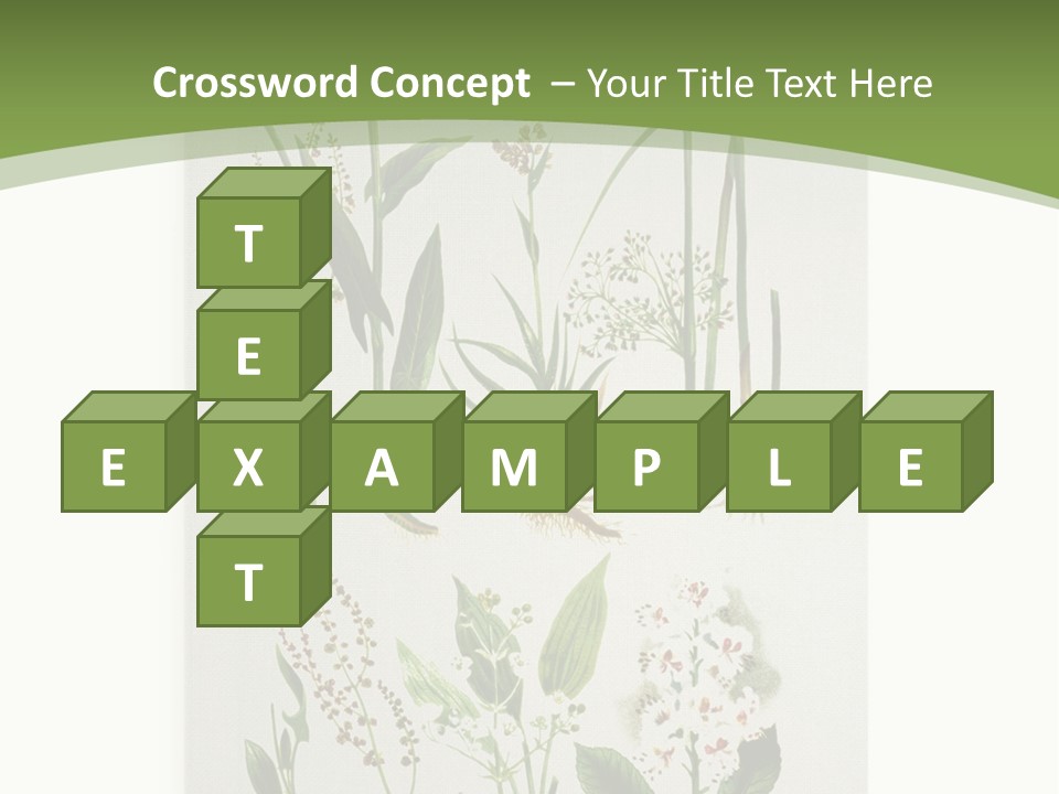 A Bunch Of Plants That Are On A White Surface PowerPoint Template