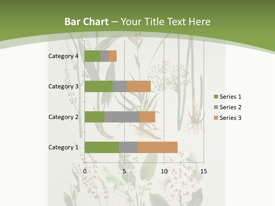 A Bunch Of Plants That Are On A White Surface PowerPoint Template