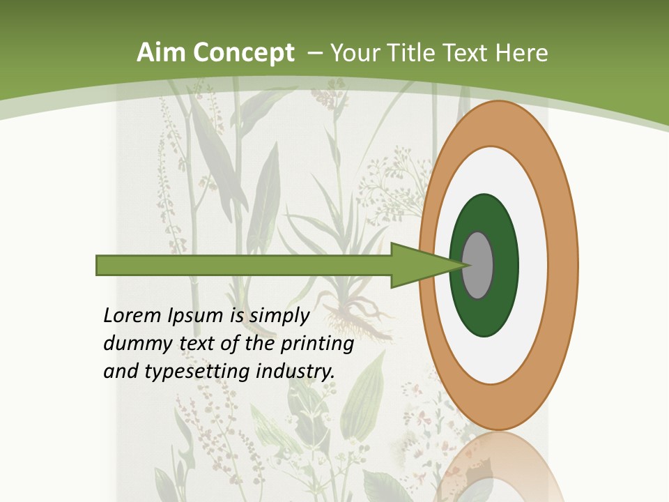 A Bunch Of Plants That Are On A White Surface PowerPoint Template