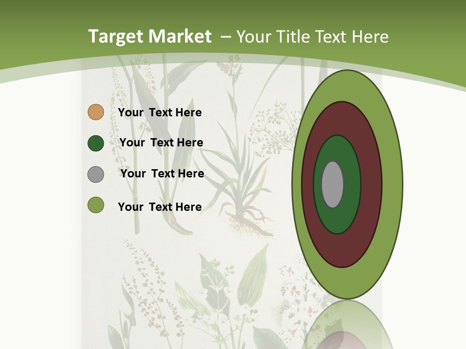 A Bunch Of Plants That Are On A White Surface PowerPoint Template