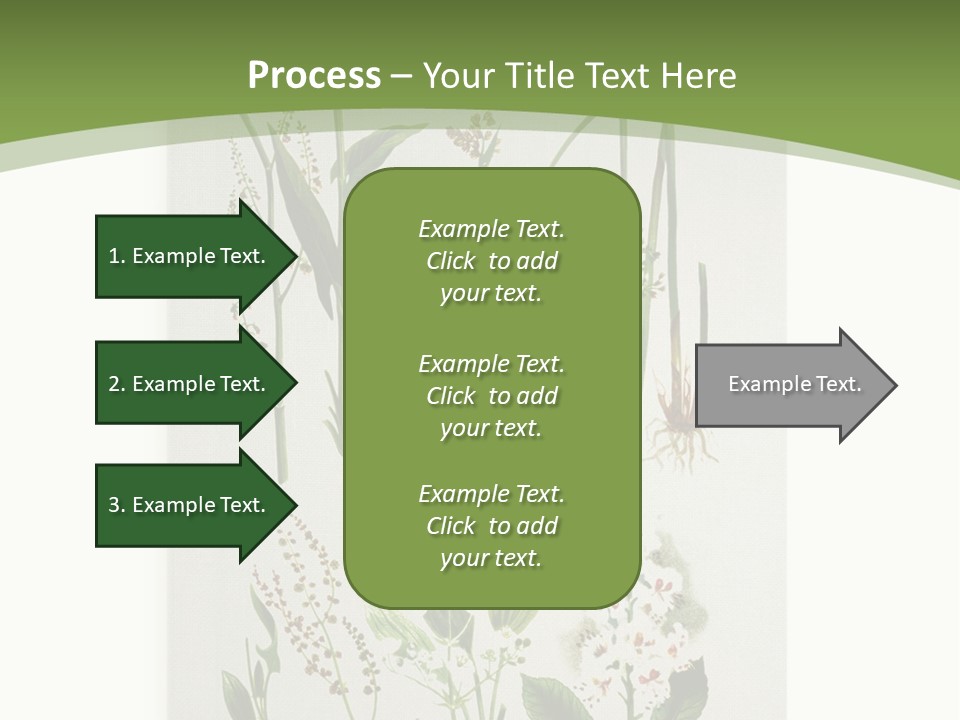 A Bunch Of Plants That Are On A White Surface PowerPoint Template