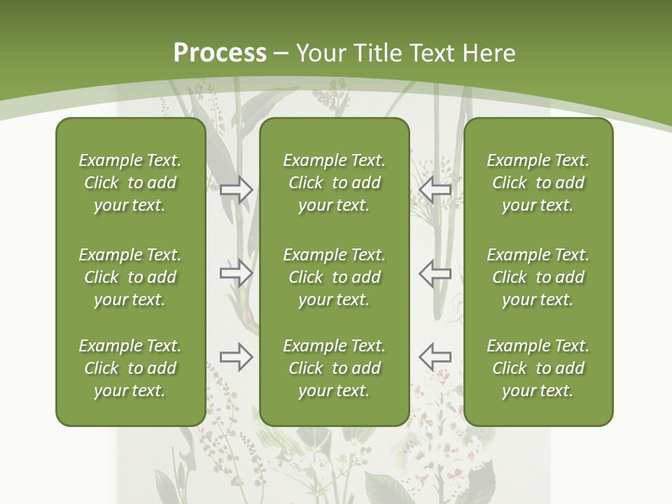 A Bunch Of Plants That Are On A White Surface PowerPoint Template