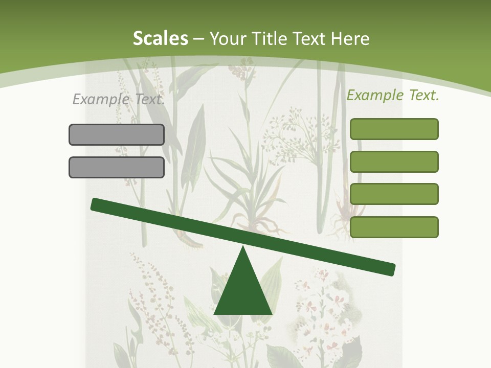 A Bunch Of Plants That Are On A White Surface PowerPoint Template