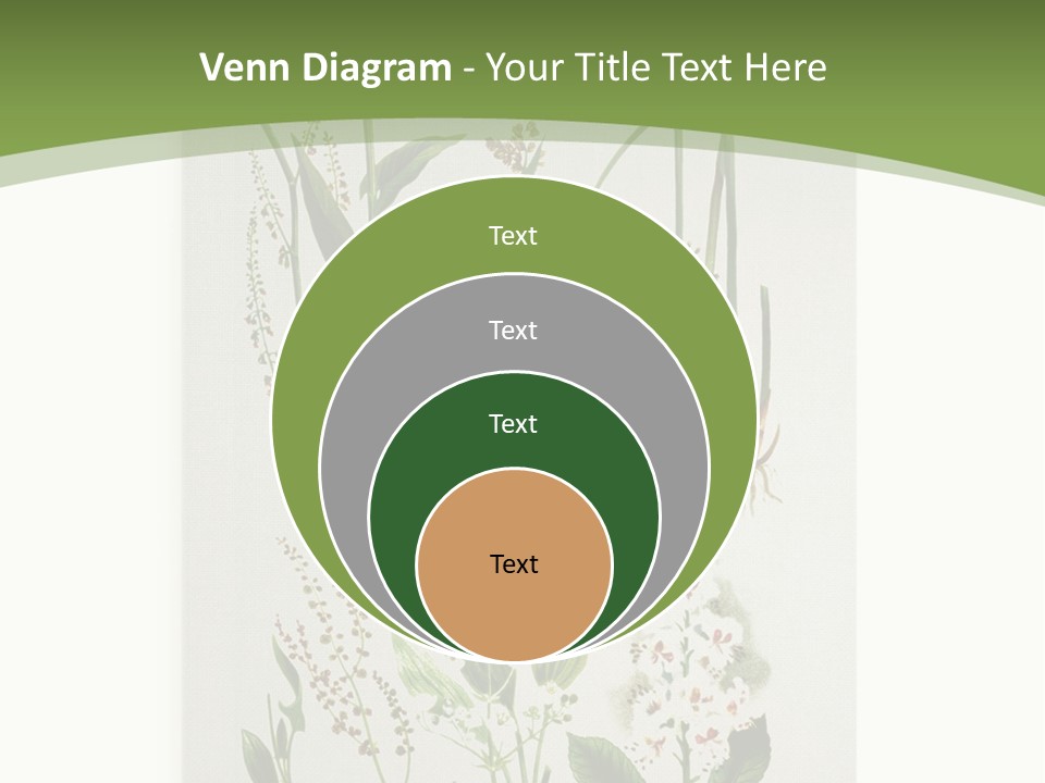 A Bunch Of Plants That Are On A White Surface PowerPoint Template