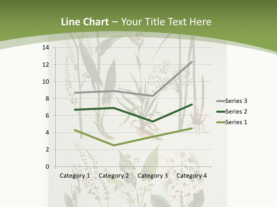 A Bunch Of Plants That Are On A White Surface PowerPoint Template