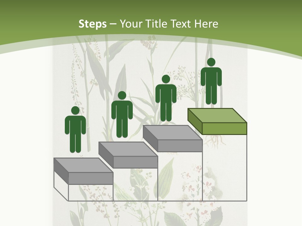 A Bunch Of Plants That Are On A White Surface PowerPoint Template