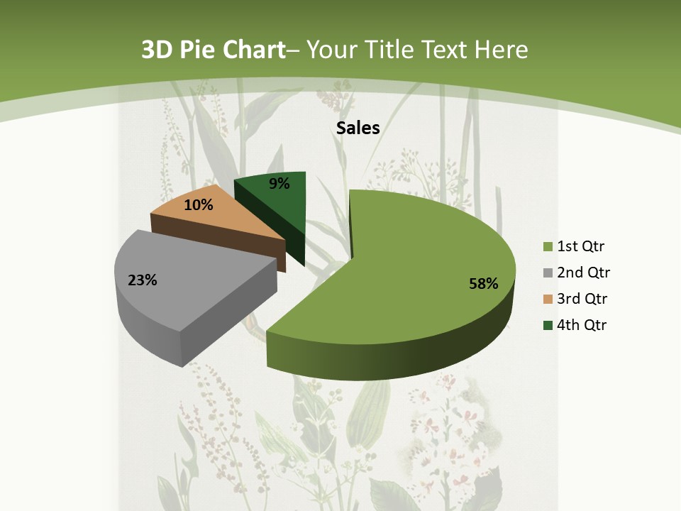 A Bunch Of Plants That Are On A White Surface PowerPoint Template