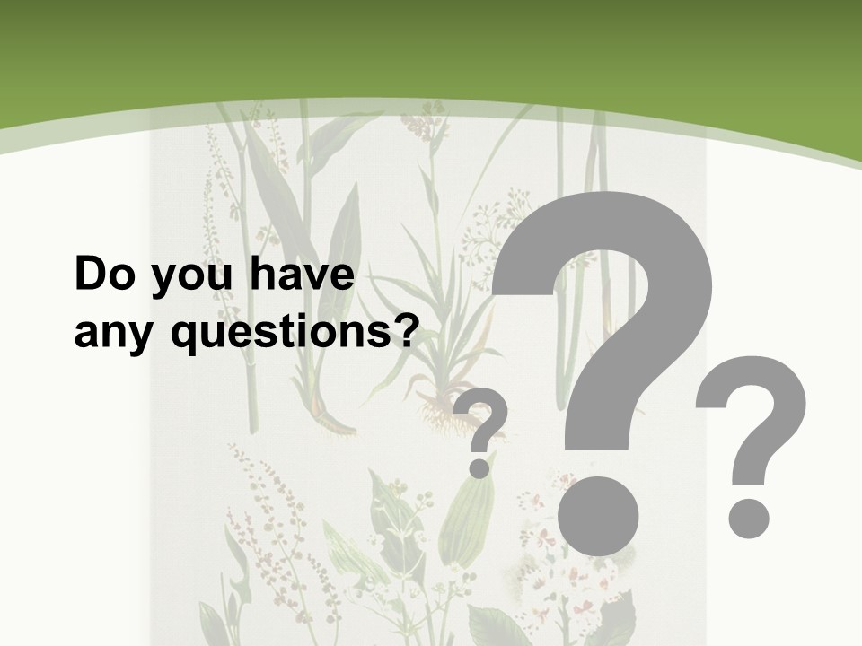 A Bunch Of Plants That Are On A White Surface PowerPoint Template