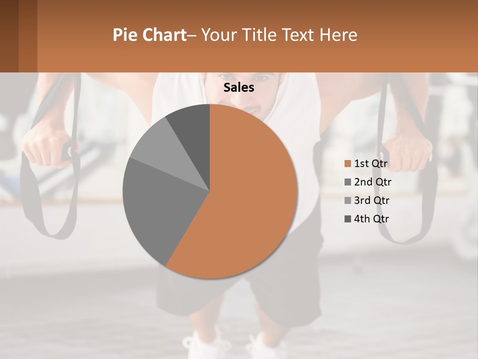 A Man Doing A Pull Up Exercise With A Rope PowerPoint Template