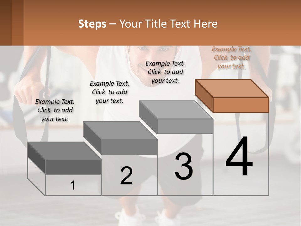 A Man Doing A Pull Up Exercise With A Rope PowerPoint Template