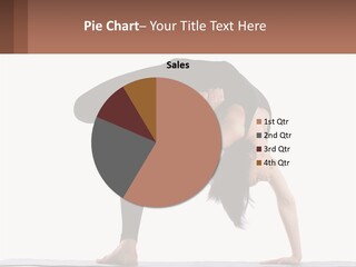 A Woman Doing A Yoga Pose On A Mat PowerPoint Template