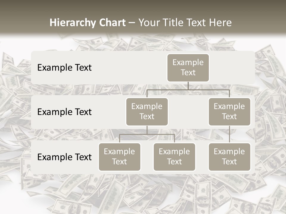 A Pile Of Money On A White Background PowerPoint Template