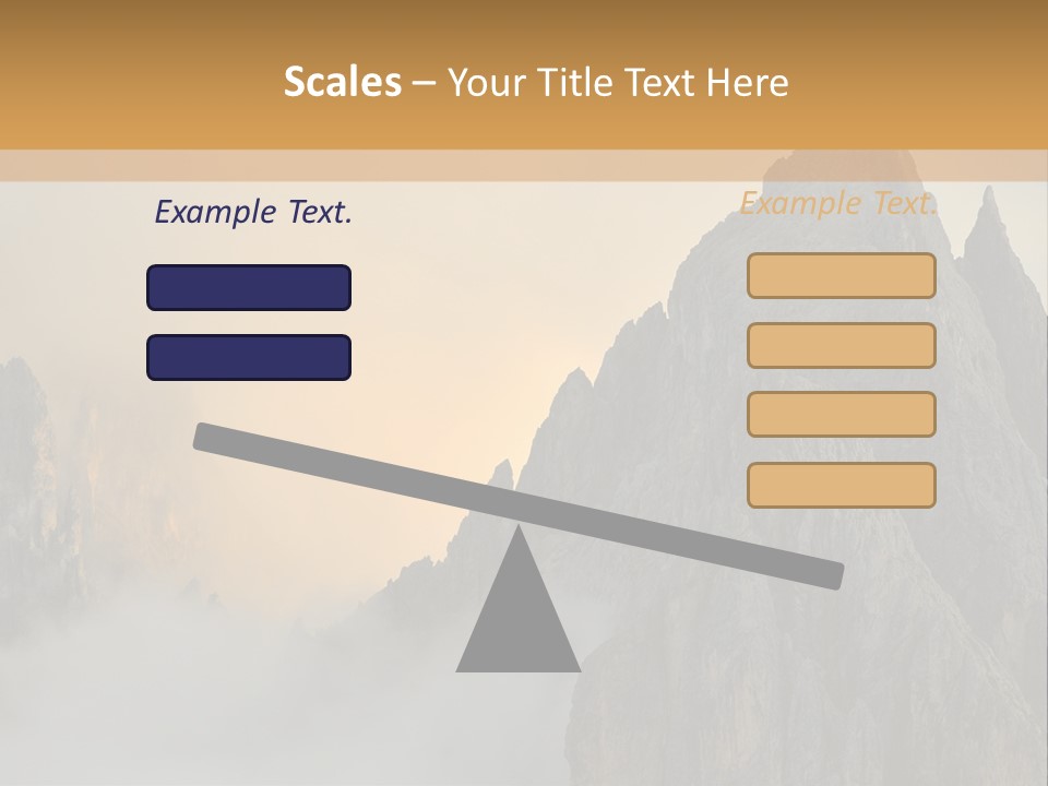 A Picture Of A Mountain With Clouds Coming Out Of It PowerPoint Template
