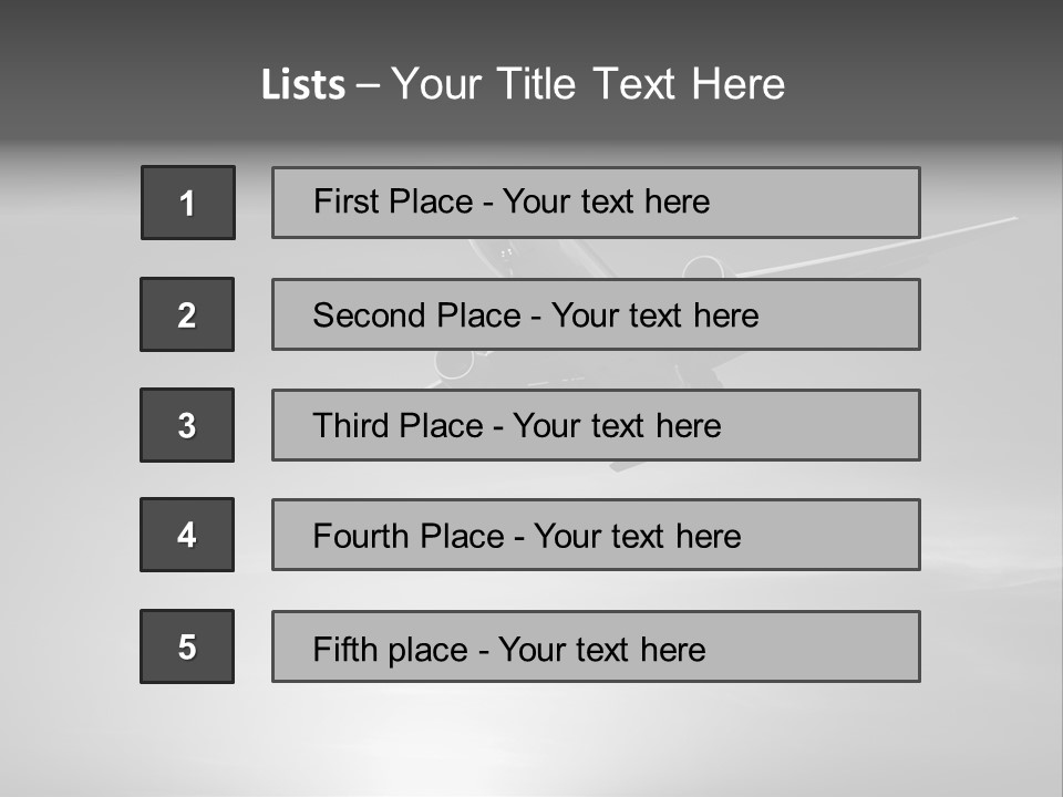 An Airplane Flying In The Sky With The Sun Behind It PowerPoint Template
