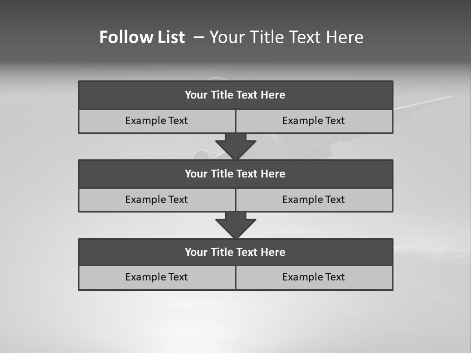 An Airplane Flying In The Sky With The Sun Behind It PowerPoint Template