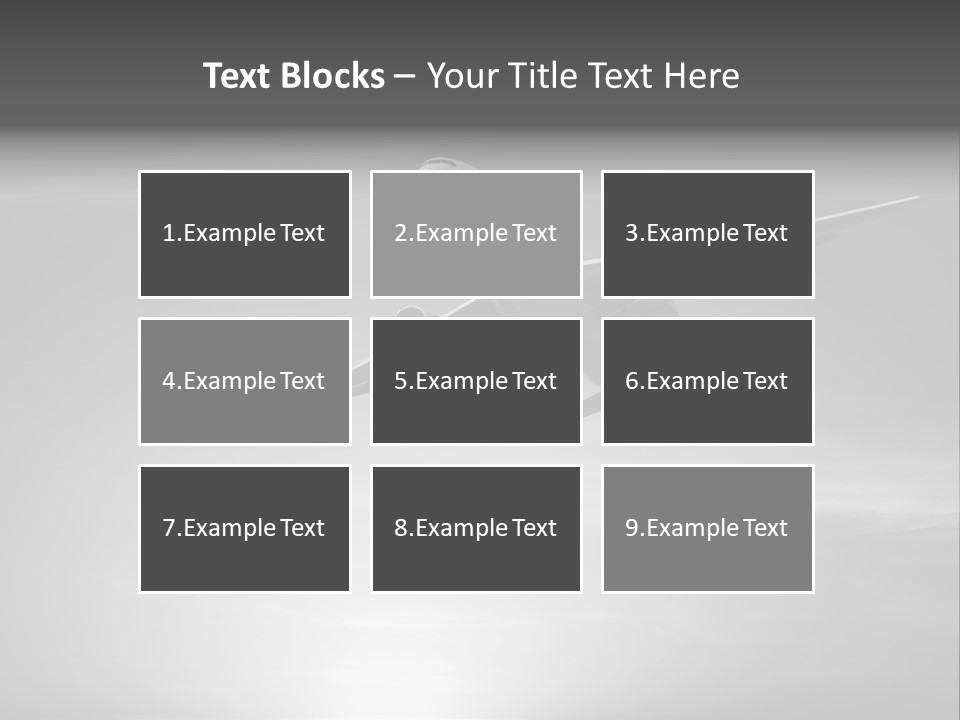 An Airplane Flying In The Sky With The Sun Behind It PowerPoint Template