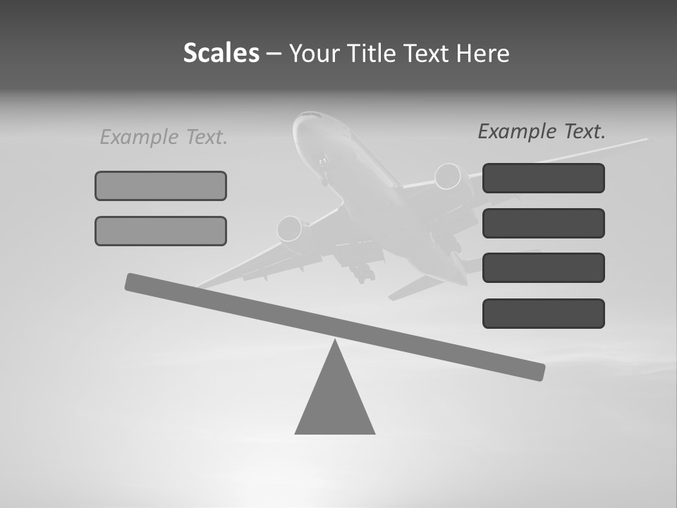 An Airplane Flying In The Sky With The Sun Behind It PowerPoint Template