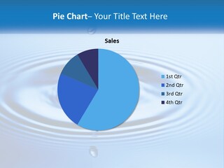 A Blue Water Drop Powerpoint Presentation PowerPoint Template