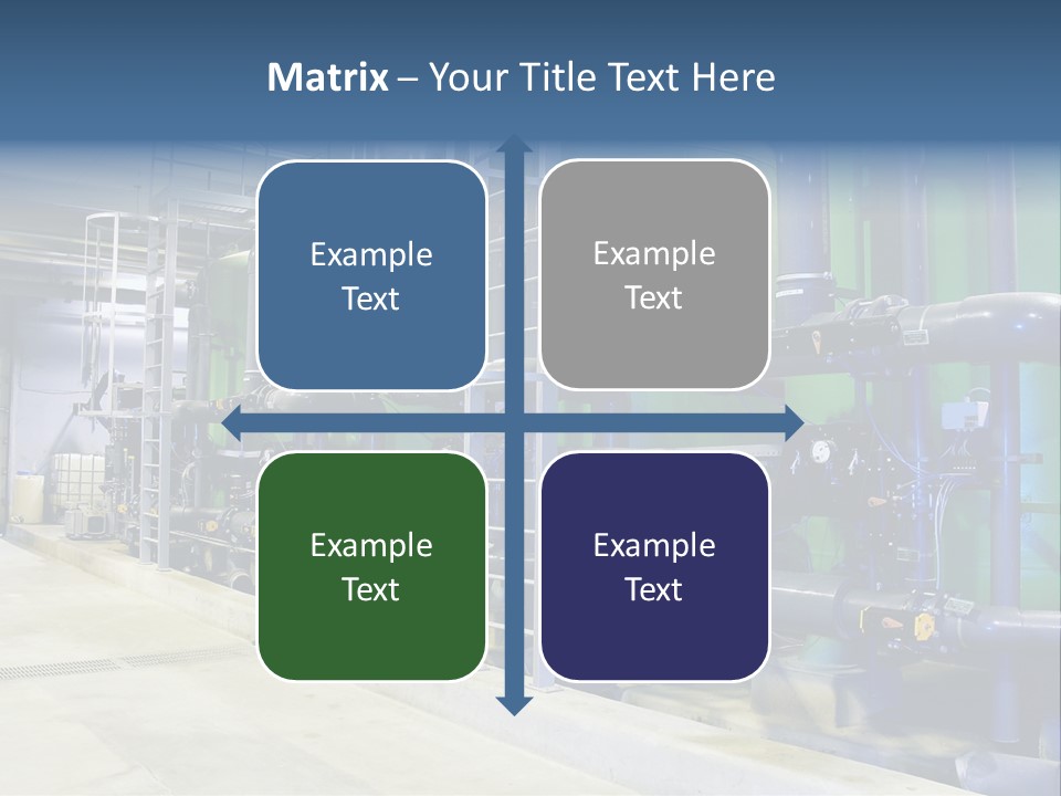 A Large Industrial Power Plant With Pipes And Tanks PowerPoint Template