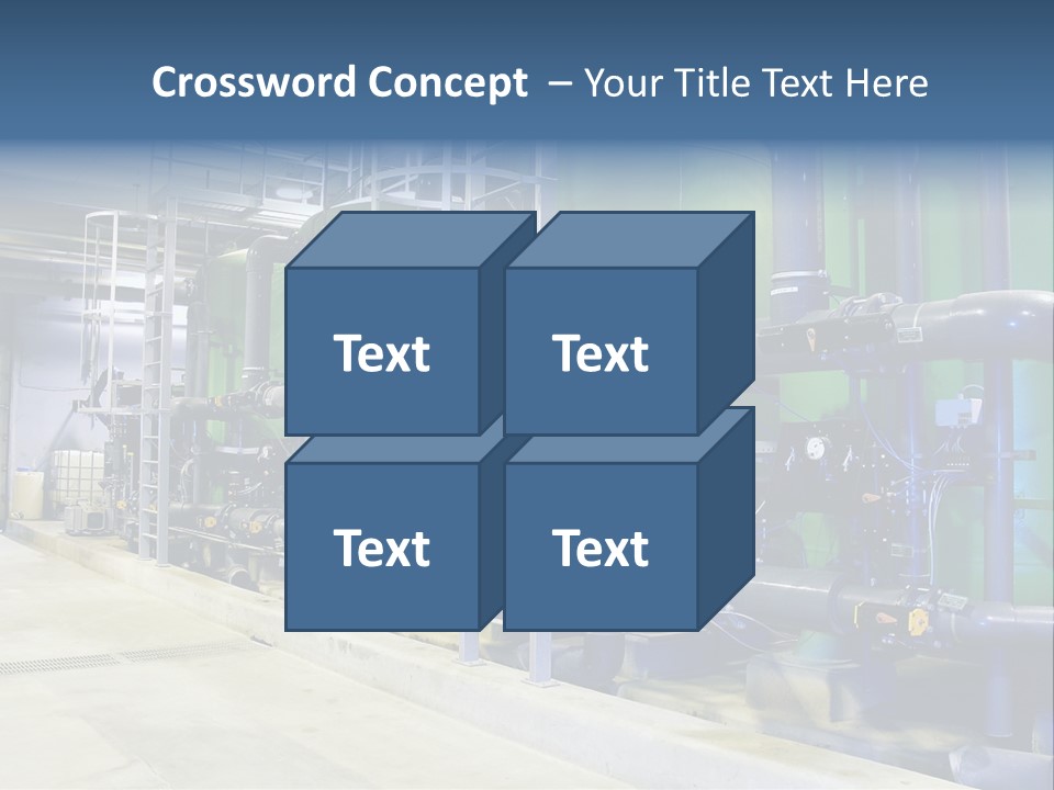 A Large Industrial Power Plant With Pipes And Tanks PowerPoint Template