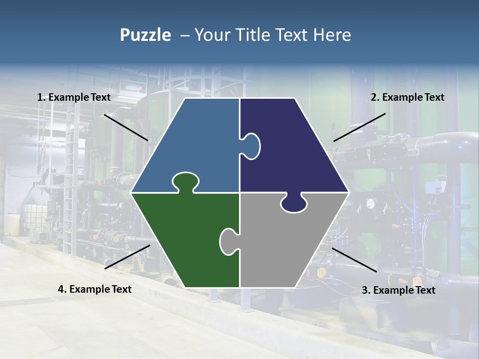 A Large Industrial Power Plant With Pipes And Tanks PowerPoint Template