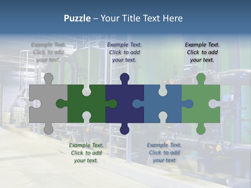 A Large Industrial Power Plant With Pipes And Tanks PowerPoint Template