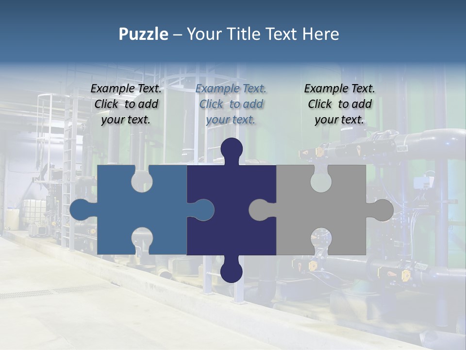 A Large Industrial Power Plant With Pipes And Tanks PowerPoint Template